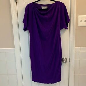 Maggie London 100% silk purple dress